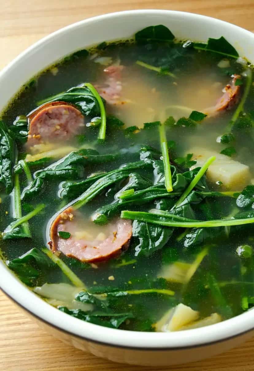 Foto deliciosa de Caldo Verde Tradicional pronta para servir - Sopas & Caldos