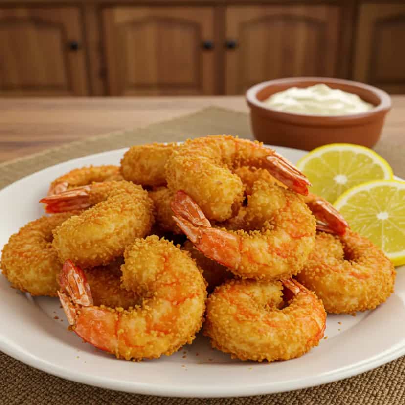 Foto deliciosa de Camarão empanado pronta para servir - Salgadinhos