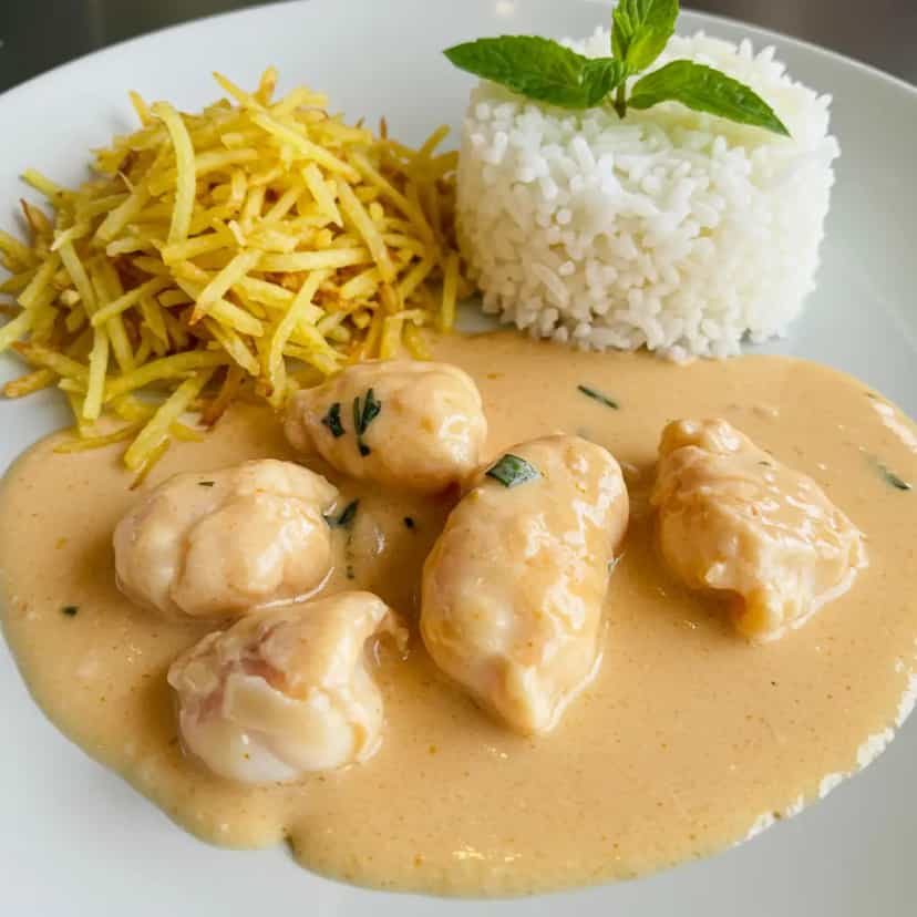 Foto deliciosa de Camarões ao Creme pronta para servir - Outras Receitas