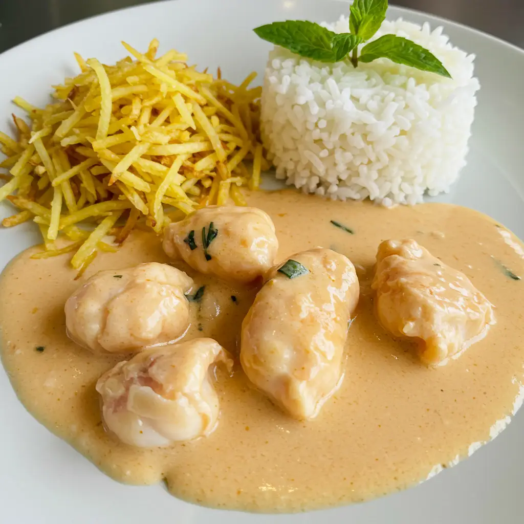 Camarões ao Creme