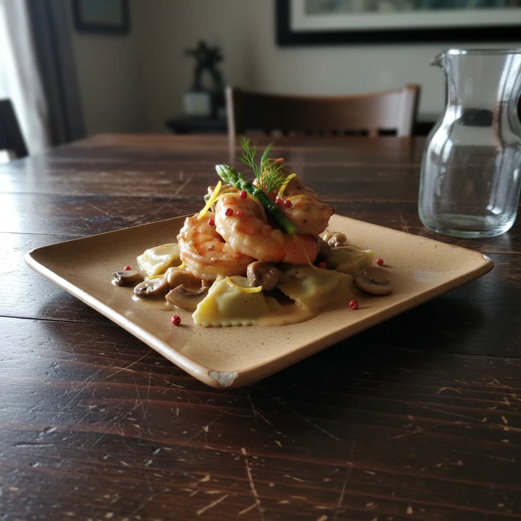 Camarões ao Leite de Coco com Castanha de Caju