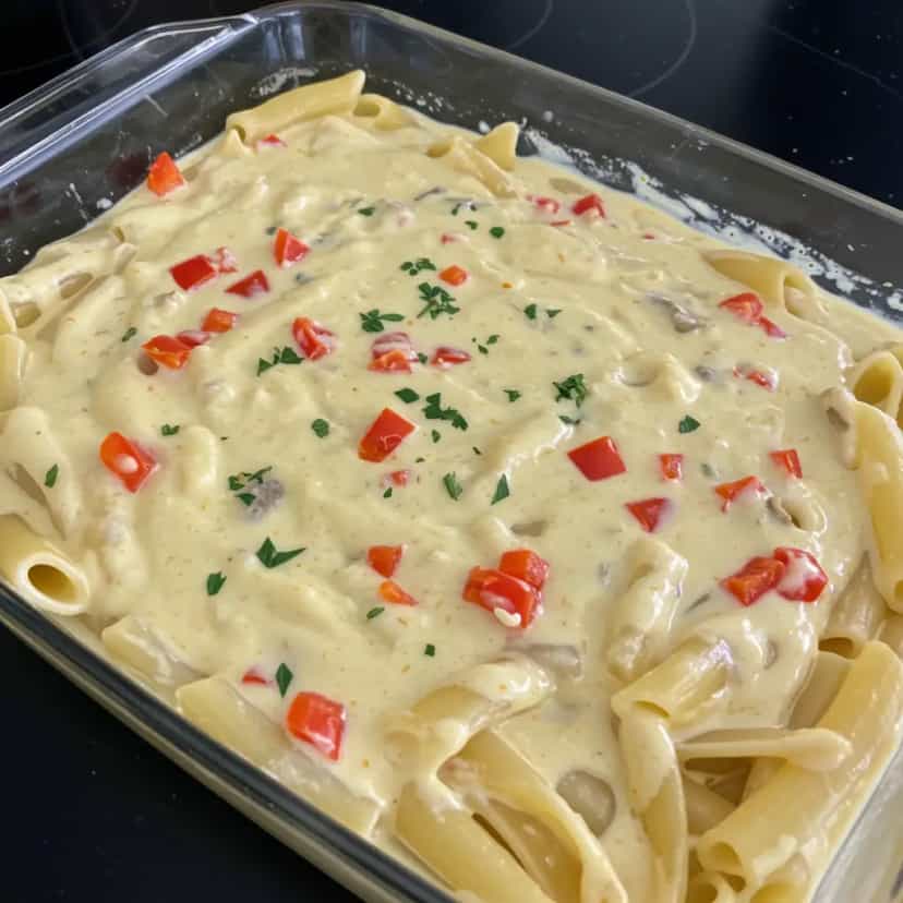 Foto deliciosa de Camusquim de Camarão pronta para servir - Massas & Macarrão