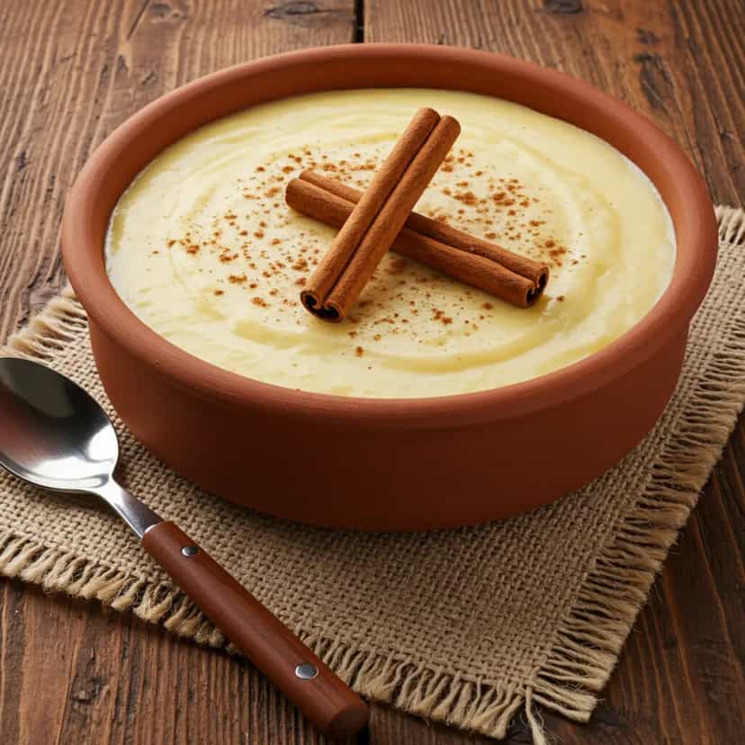 Foto deliciosa de Canjica Cremosa Amarela pronta para servir - Pudins & Cremes