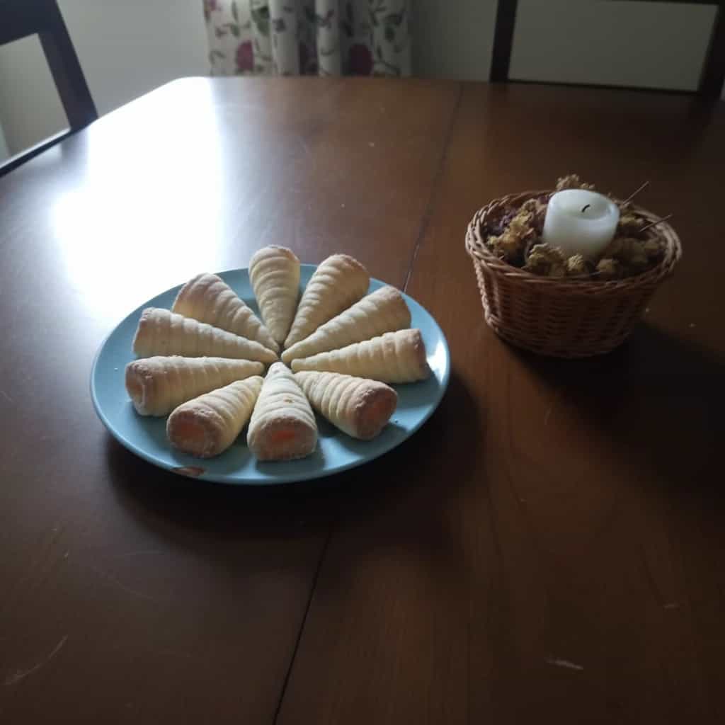 Canudos Assados com Doce de Leite