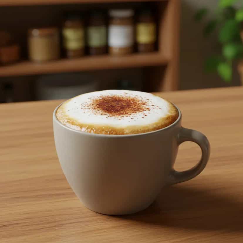 Foto deliciosa de Cappuccino caseiro pronta para servir - Bebidas Quentes