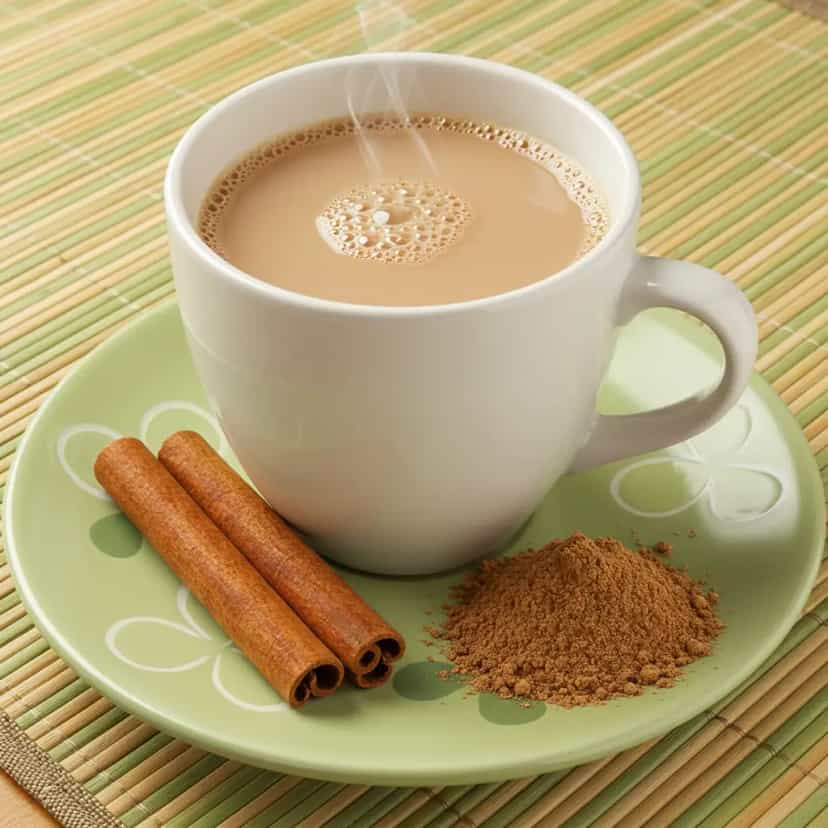 Foto deliciosa de Capuccino Cremoso de Leite em Pó pronta para servir - Bebidas Quentes
