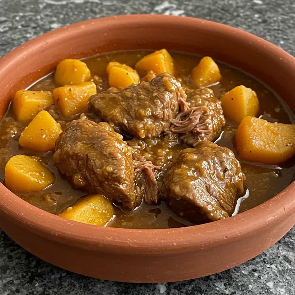 Carne Atolada com Mandioca