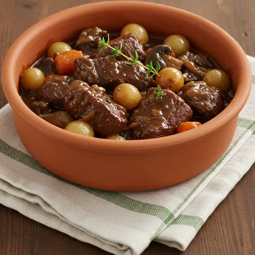 Foto deliciosa de Carne de Acém com Vagem na Panela pronta para servir - Carnes & Frango