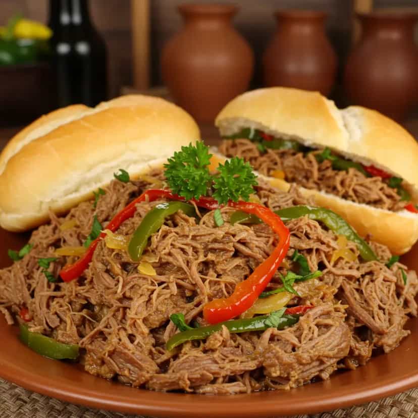 Foto deliciosa de Carne louca pronta para servir - Sanduíches & Hambúrgueres