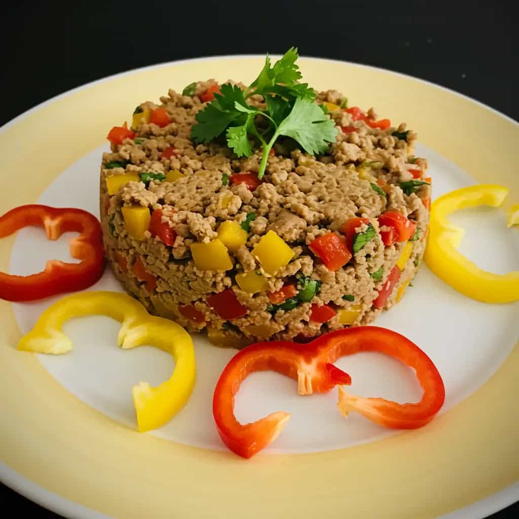 Carne Moída com Pimentões