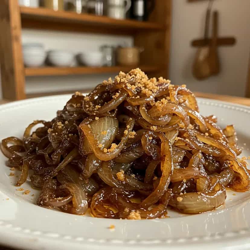 Foto deliciosa de Cebola caramelada pronta para servir - Outras Receitas