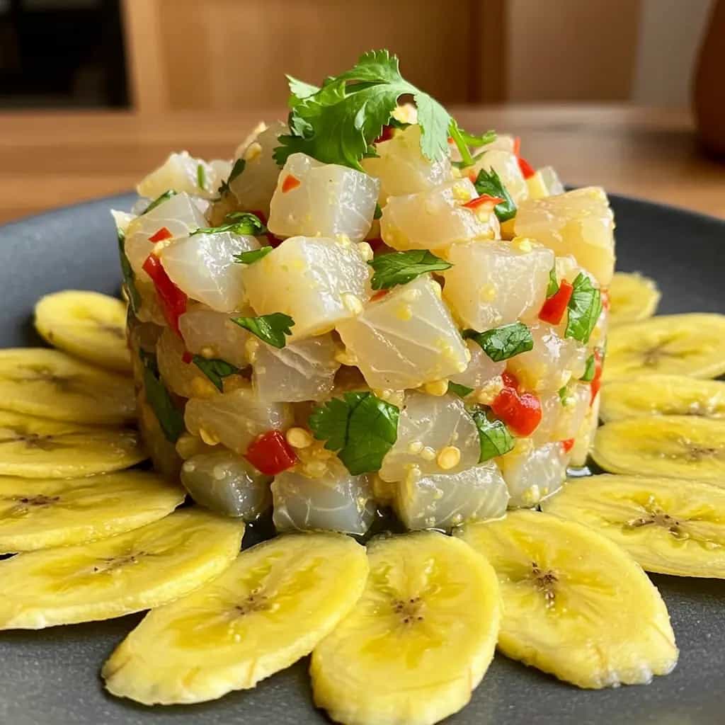 Ceviche de Robalo com Maracujá