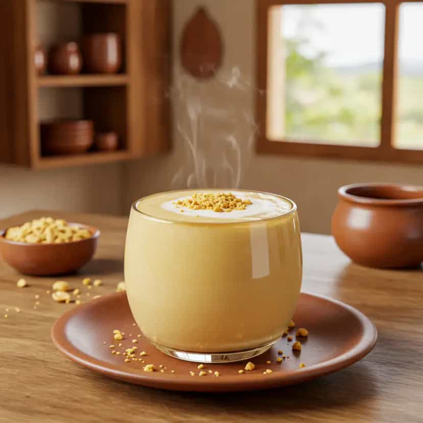 Foto deliciosa de Chá de amendoim pronta para servir - Bebidas Quentes