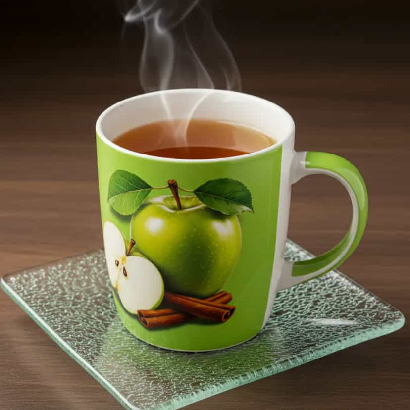 Foto deliciosa de Chá de casca de maçã pronta para servir - Bebidas Quentes