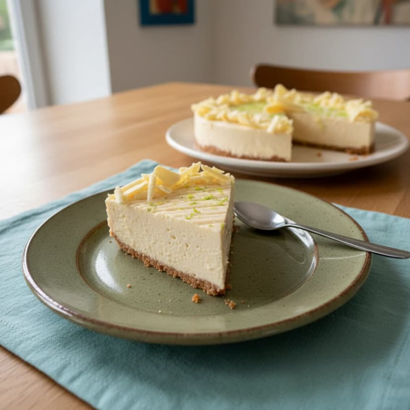 Cheesecake Limão e Chocolate Branco