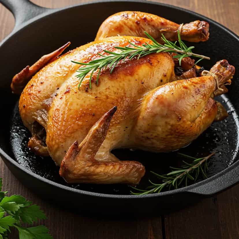 Foto deliciosa de Chester Desossado Recheado com Miúdos pronta para servir - Carnes & Frango