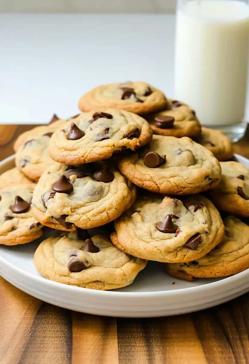 Foto deliciosa de Cookies de Chocolate pronta para servir - Bolachas & Cookies
