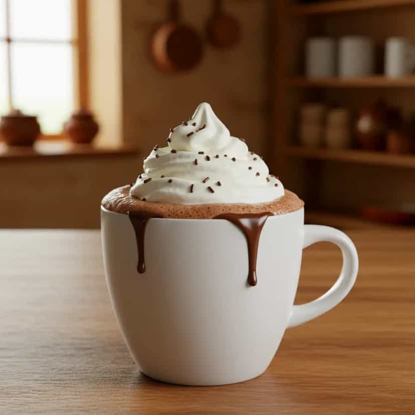Foto deliciosa de Chocolate quente especial pronta para servir - Bebidas Quentes