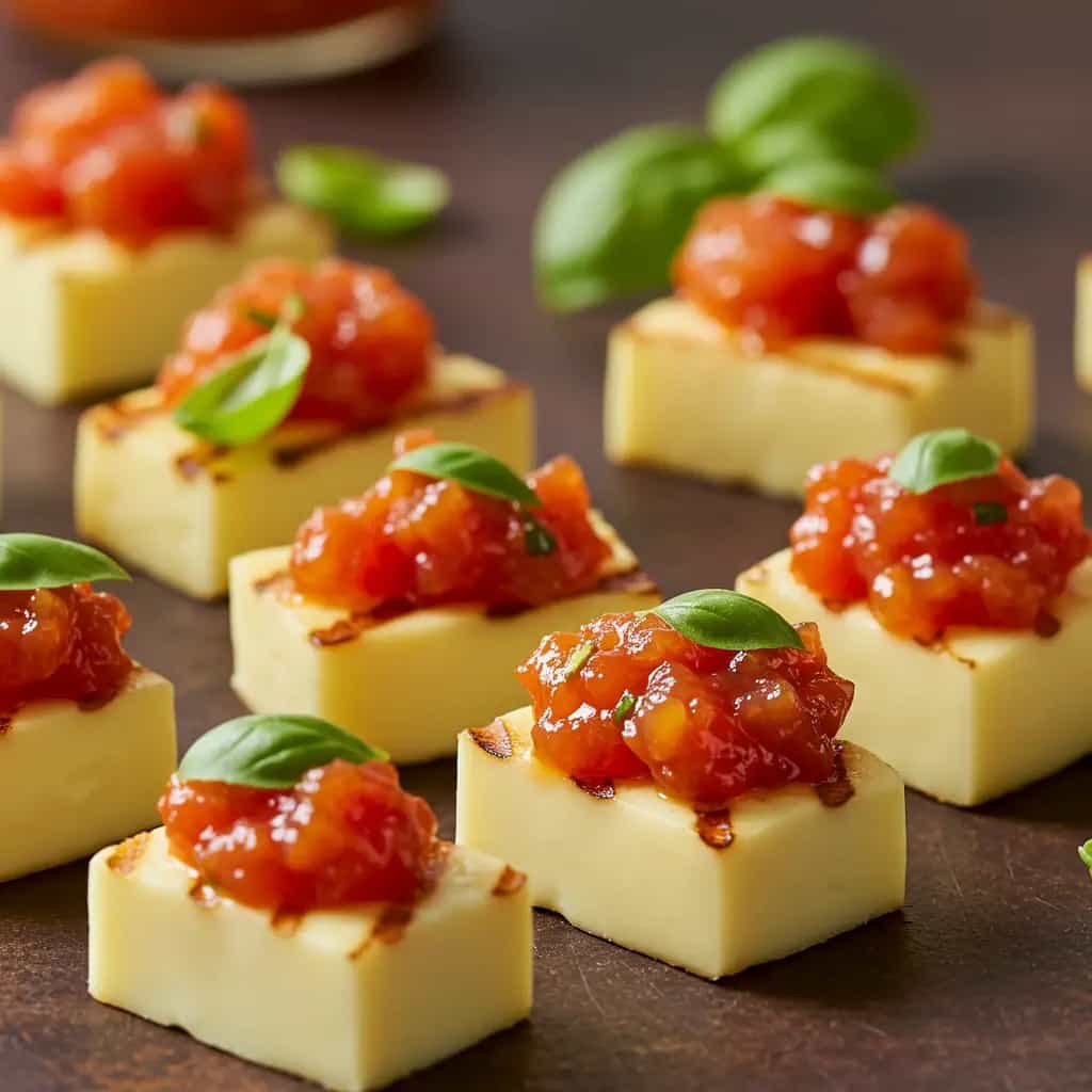 Chutney de Tomate com Queijo de Coalho Assado