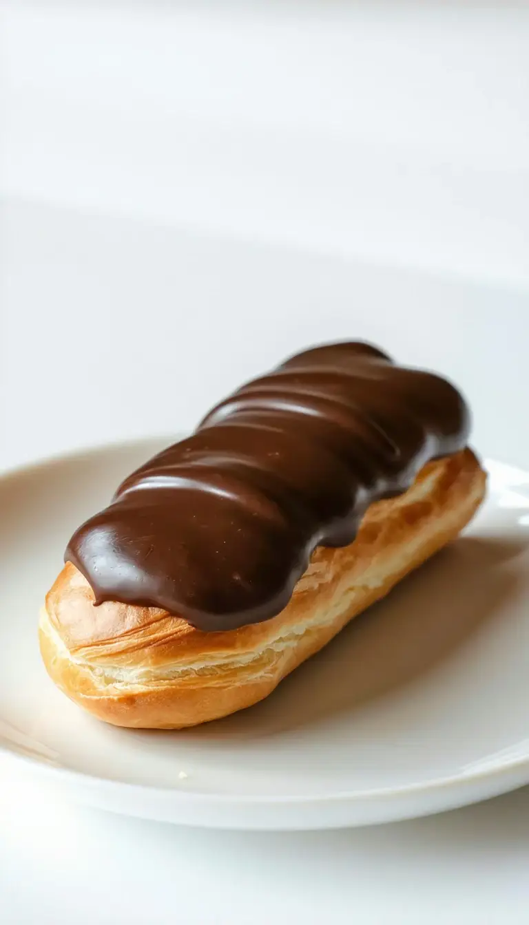 Éclair de Chocolate Clássico