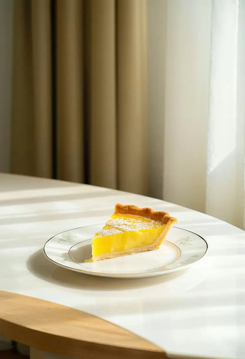 Foto deliciosa de Torta Clássica de Limão pronta para servir - Tortas & Tortinhas