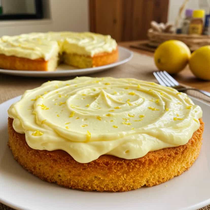 Foto deliciosa de Cobertura de limão para bolo pronta para servir - Outras Receitas