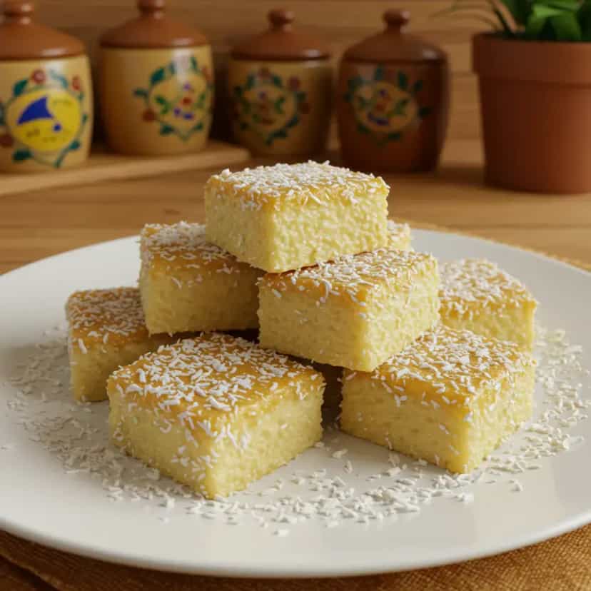 Foto deliciosa de Cocada de leite condensado pronta para servir - Outras Receitas