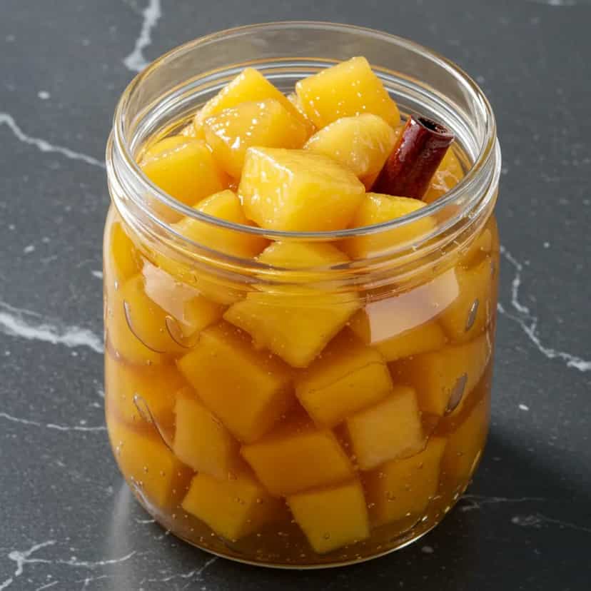 Foto deliciosa de Compota de Abacaxi, Pêra e Manga pronta para servir - Outras Receitas