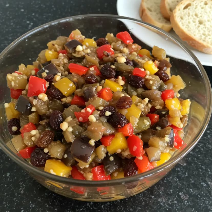 Conserva de Berinjela com Castanhas e Azeitonas