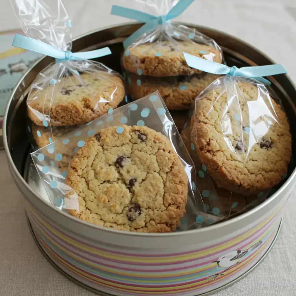 Cookies de Aveia com Gotas de Chocolate