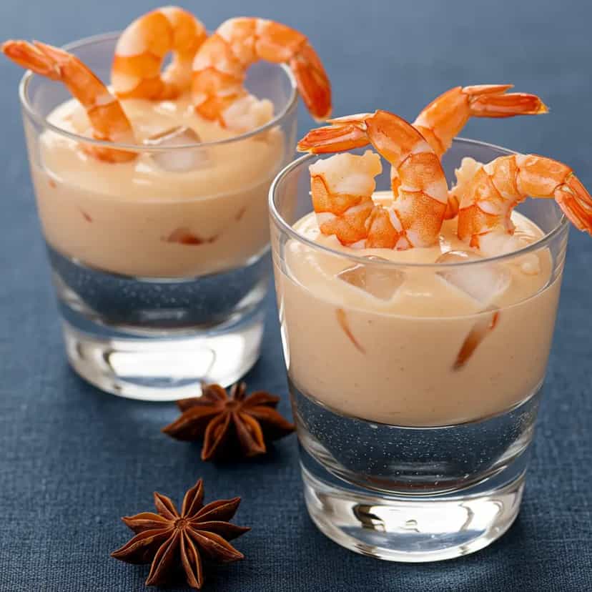 Foto deliciosa de Coquetel de Camarão pronta para servir - Salgadinhos