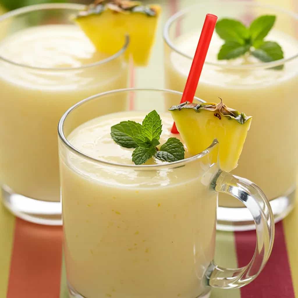 Coquetel Refrescante de Abacaxi e Espumante