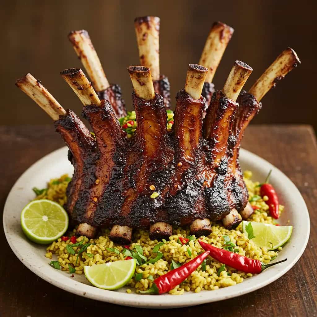 Coroa de Costelinha Assada com Molho Aromático