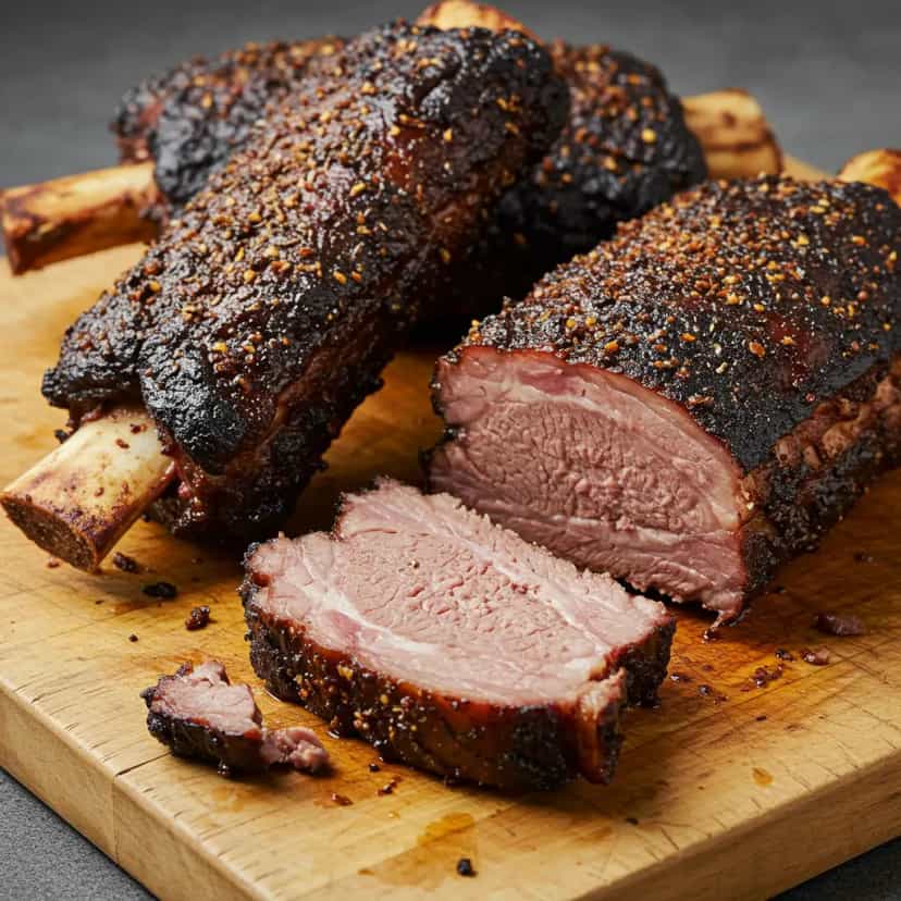 Foto deliciosa de Costela Assada Perfumada pronta para servir - Carnes & Frango