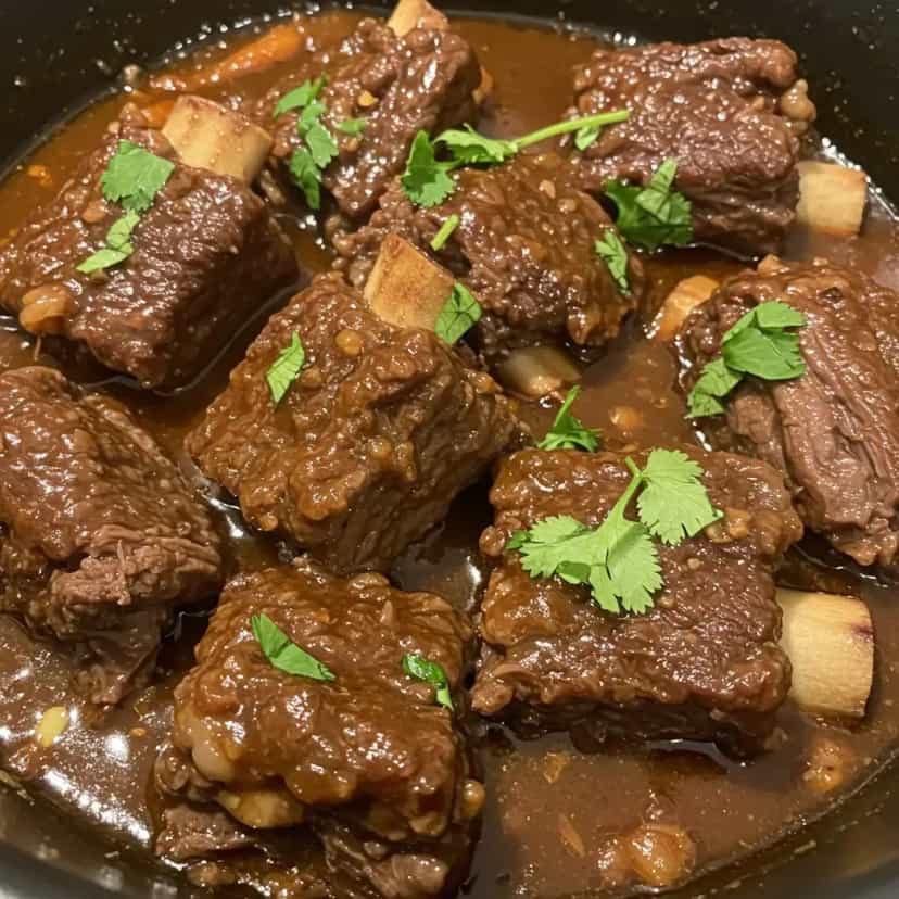 Foto deliciosa de Costela Bovina na Panela de Pressão pronta para servir - Carnes & Frango