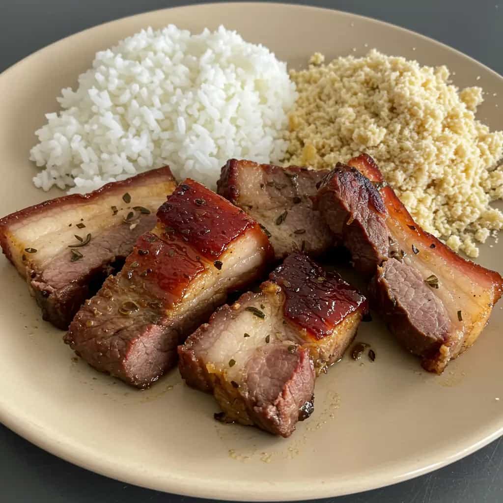 Costela Suína na Cachaça com Hortelã e Pimenta