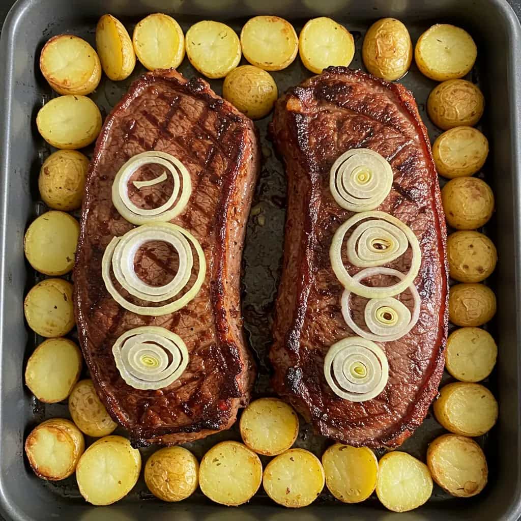 Costelinha de Porco ao Limão com Batatas