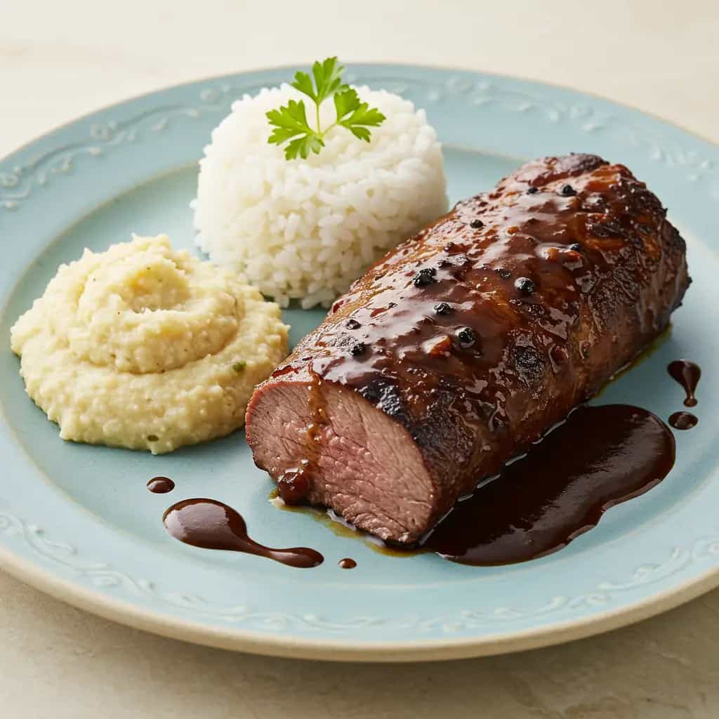 Costelinha Suína Assada ao Molho Agridoce