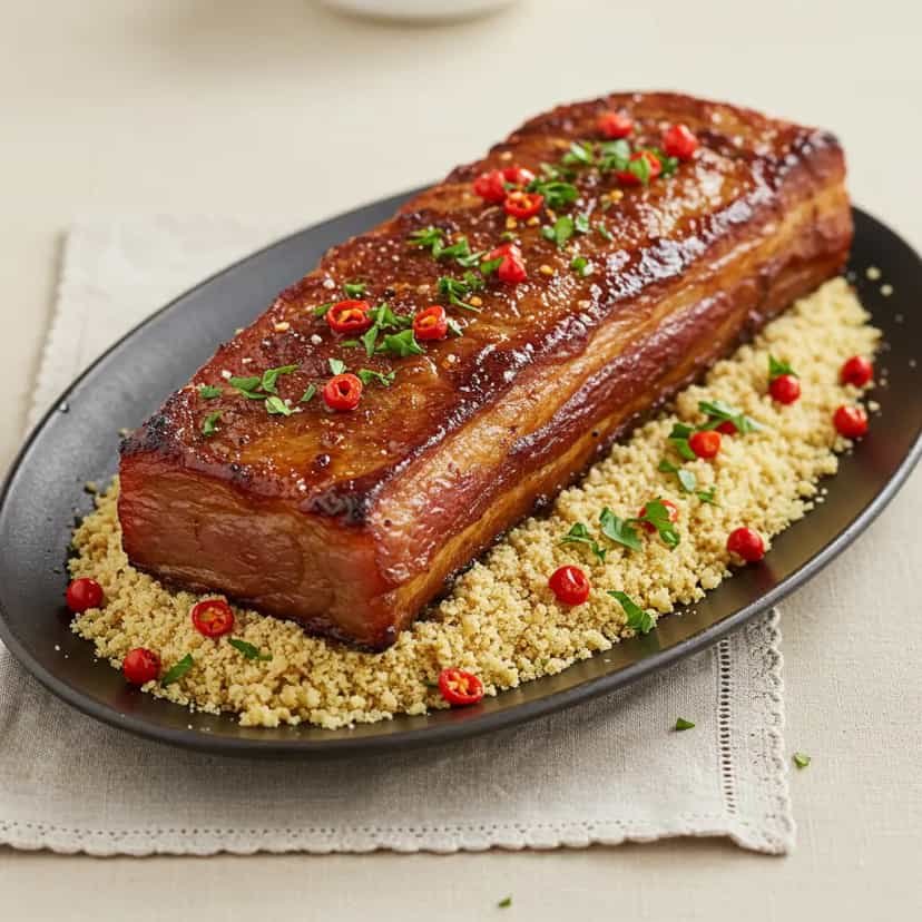 Foto deliciosa de Costelinha Suína Assada na Churrasqueira pronta para servir - Carnes & Frango