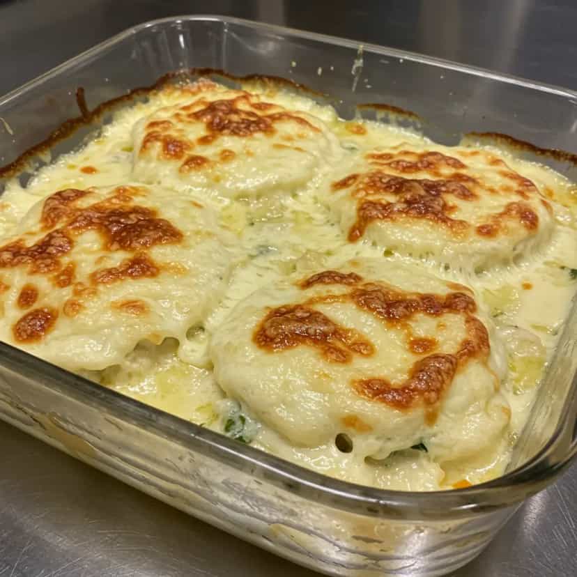 Foto deliciosa de Couve-flor Gratinada com Molho Branco pronta para servir - Almoço & Jantar