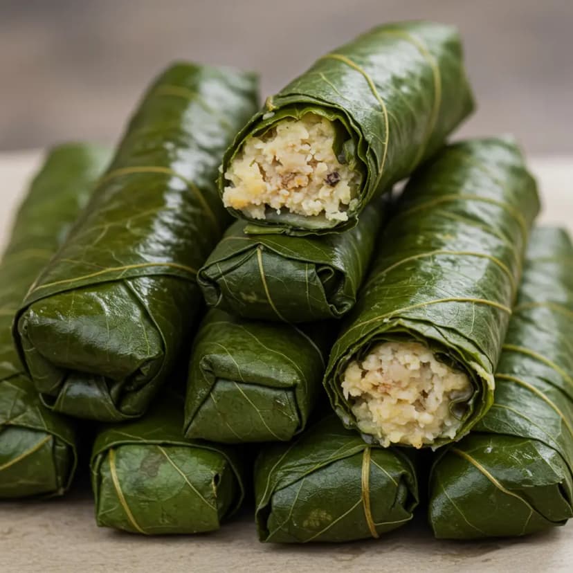 Couve Recheada com Carne Moída