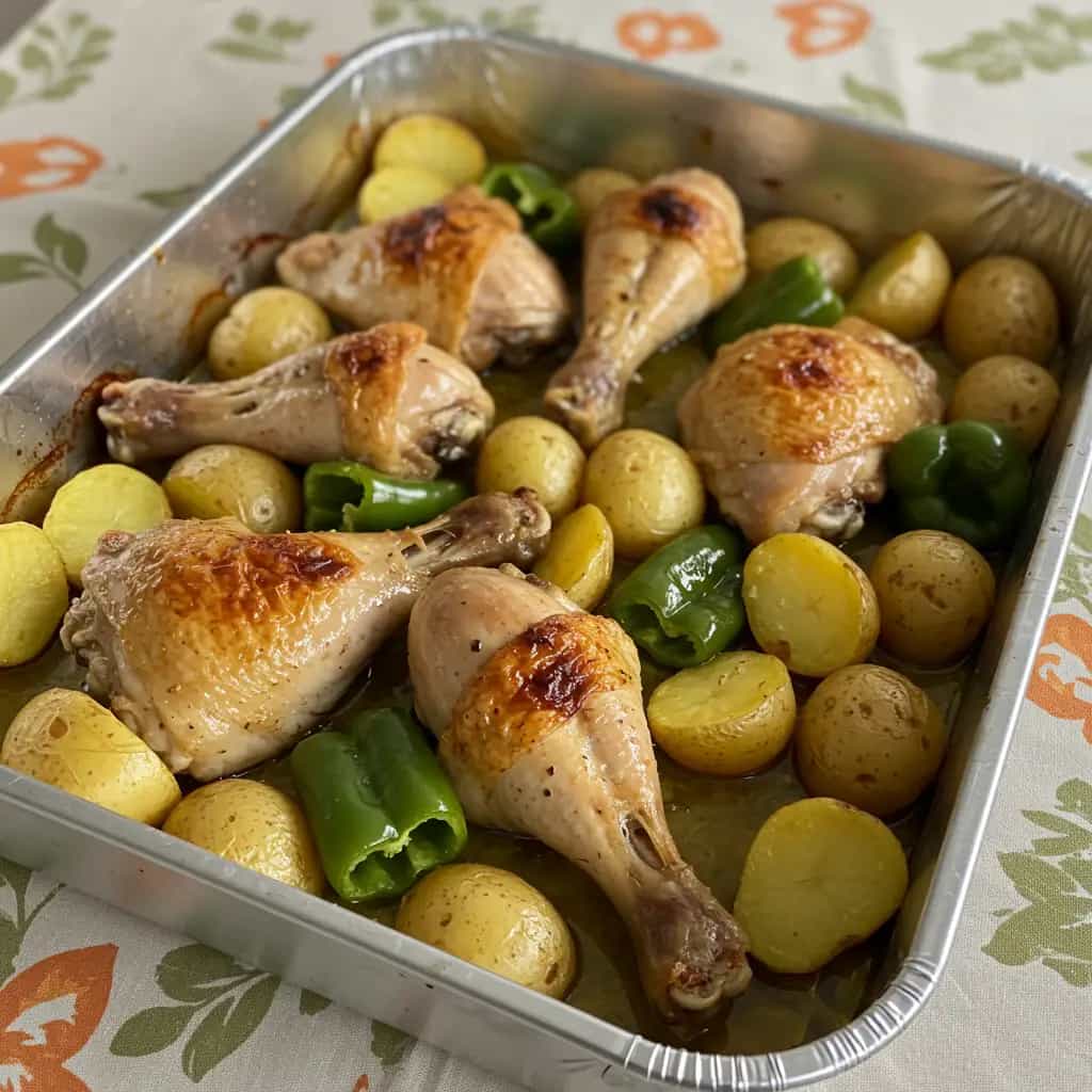 Coxas de Frango Assadas e Douradas com Molho de Laranja