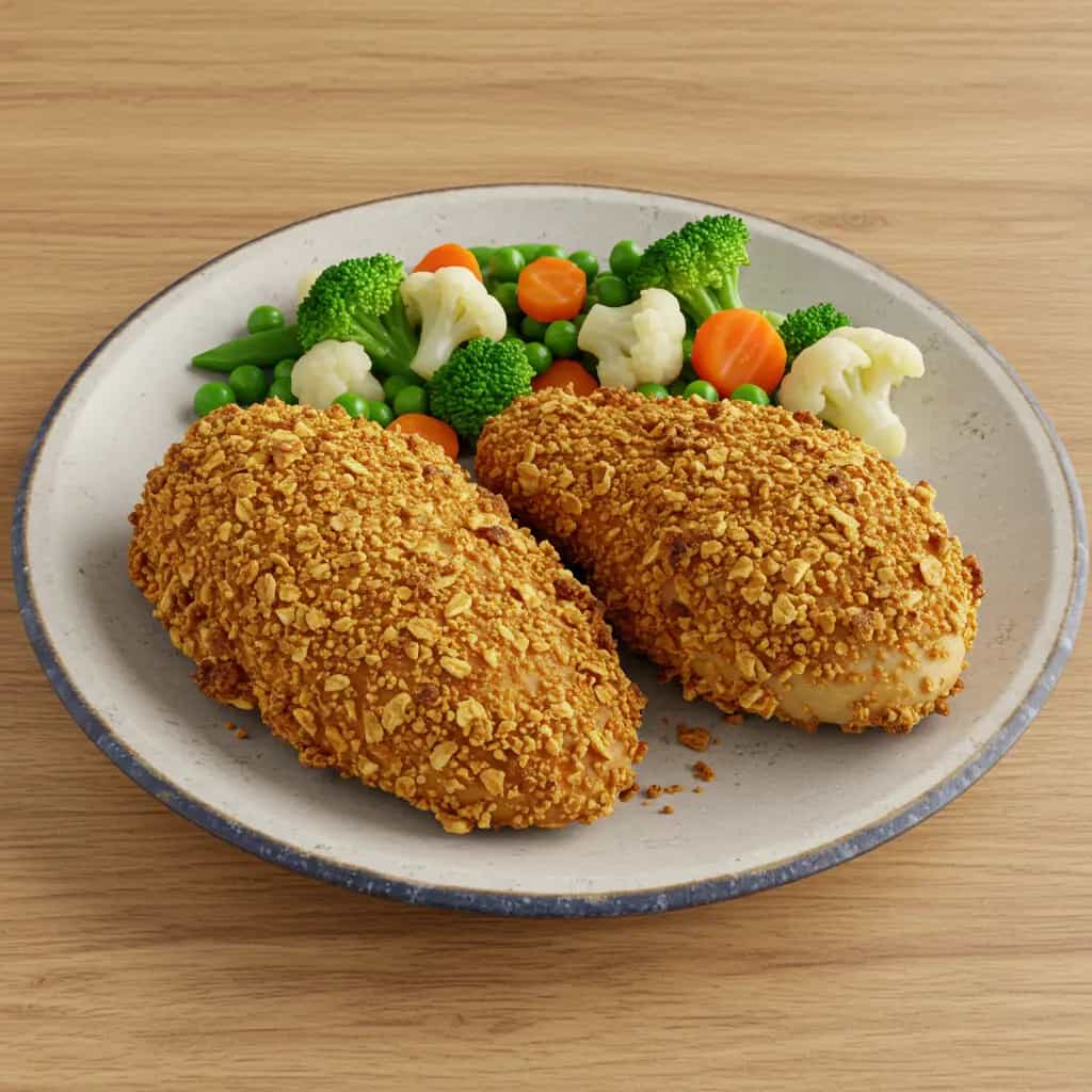 Coxas de Frango Crocantes com Aveia e Nachos