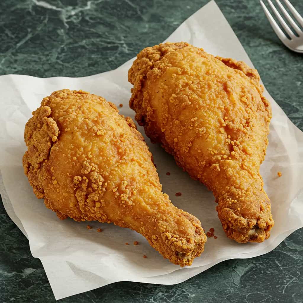 Coxas e Sobrecoxas Crocantes com Arroz Branco