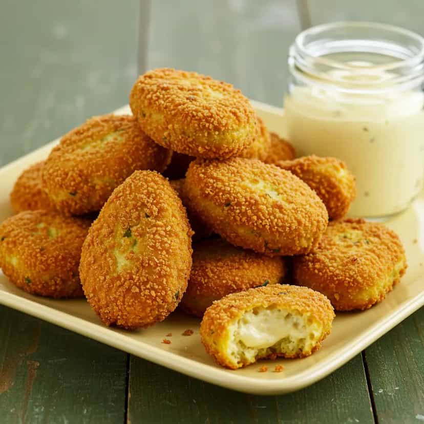 Foto deliciosa de Coxinhas de Asa de Frango Crocantes na Air Fryer pronta para servir - Salgadinhos