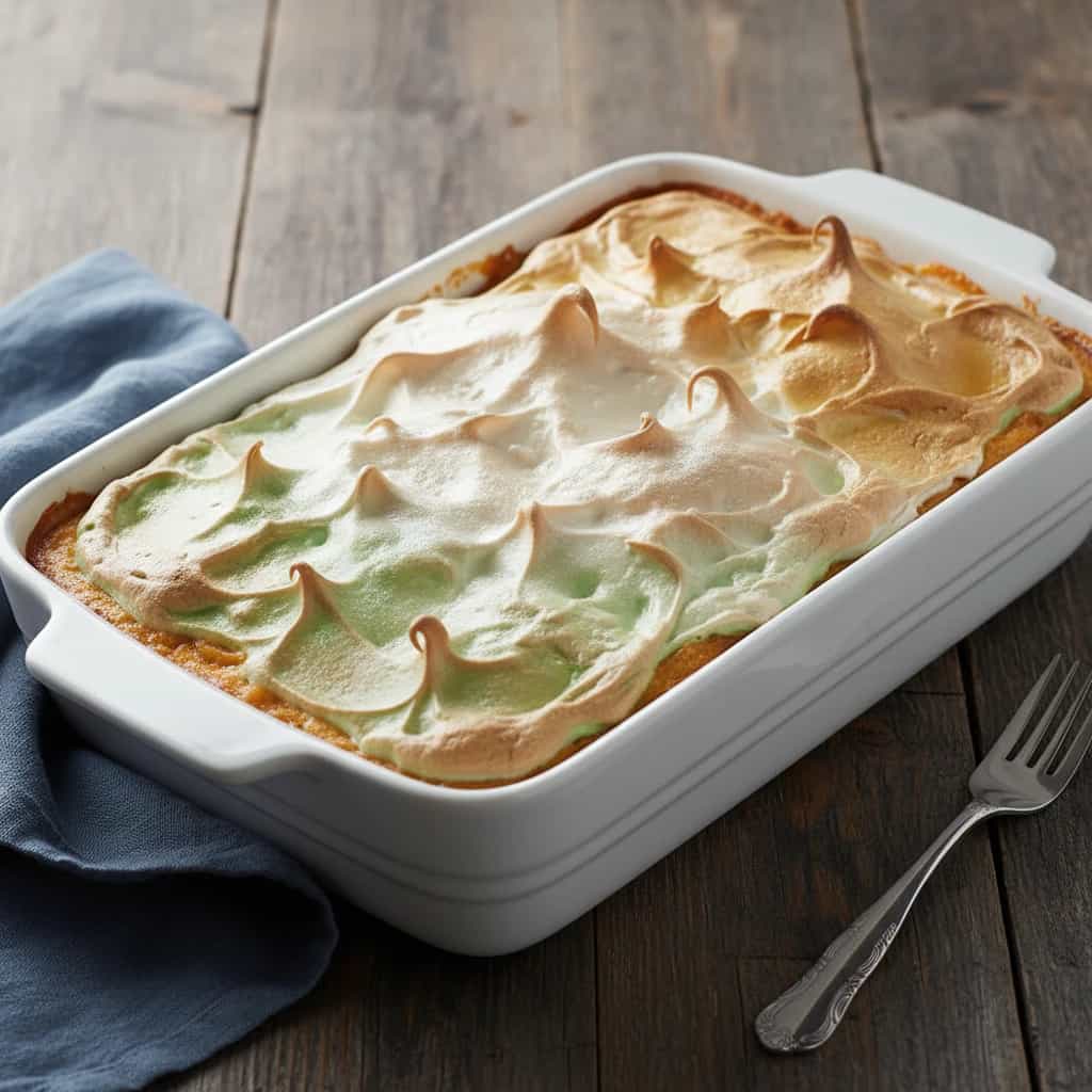 Creme de Banana com Caramelo e Merengue