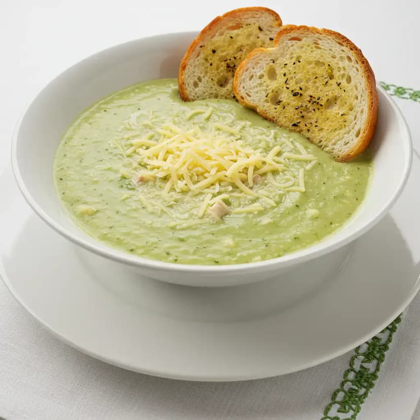 Creme de Brócolis com Champignon e Frango