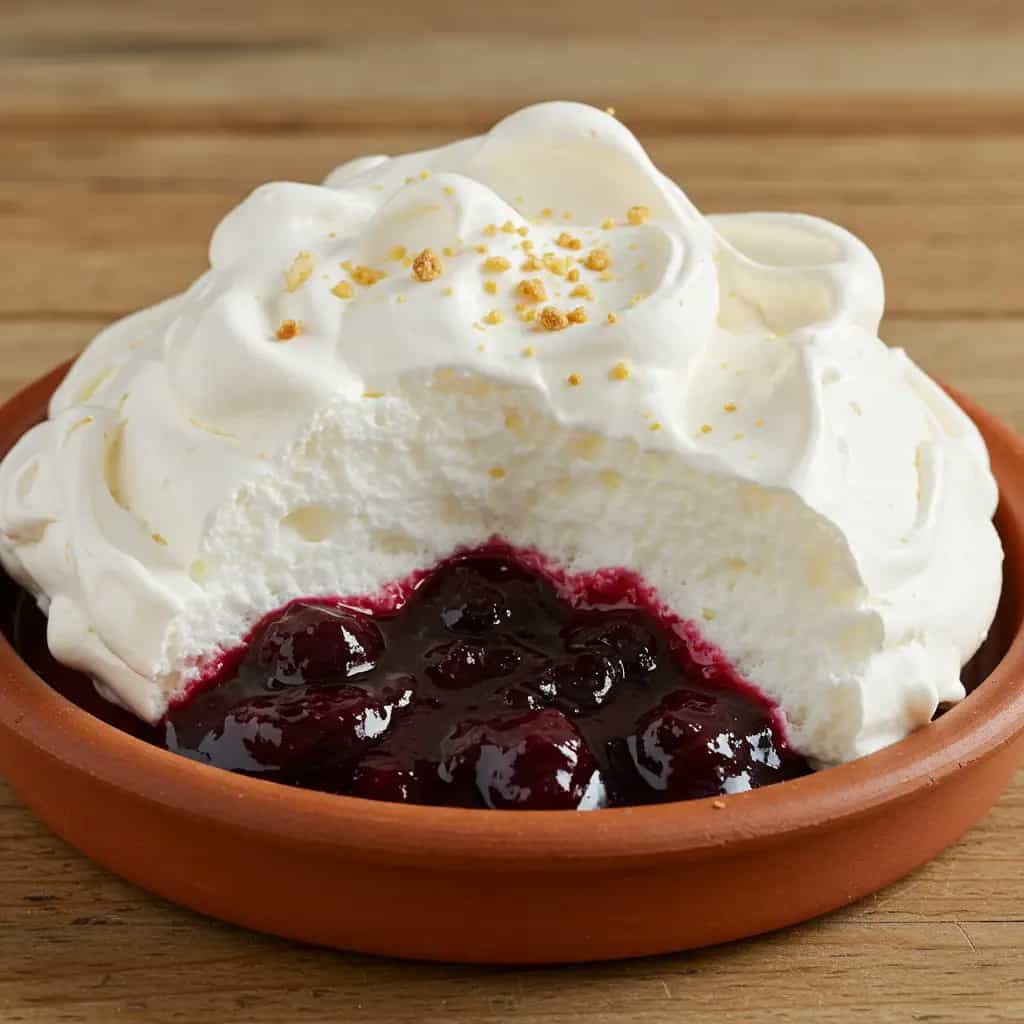 Creme de Leite Condensado com Ameixas Flambadas