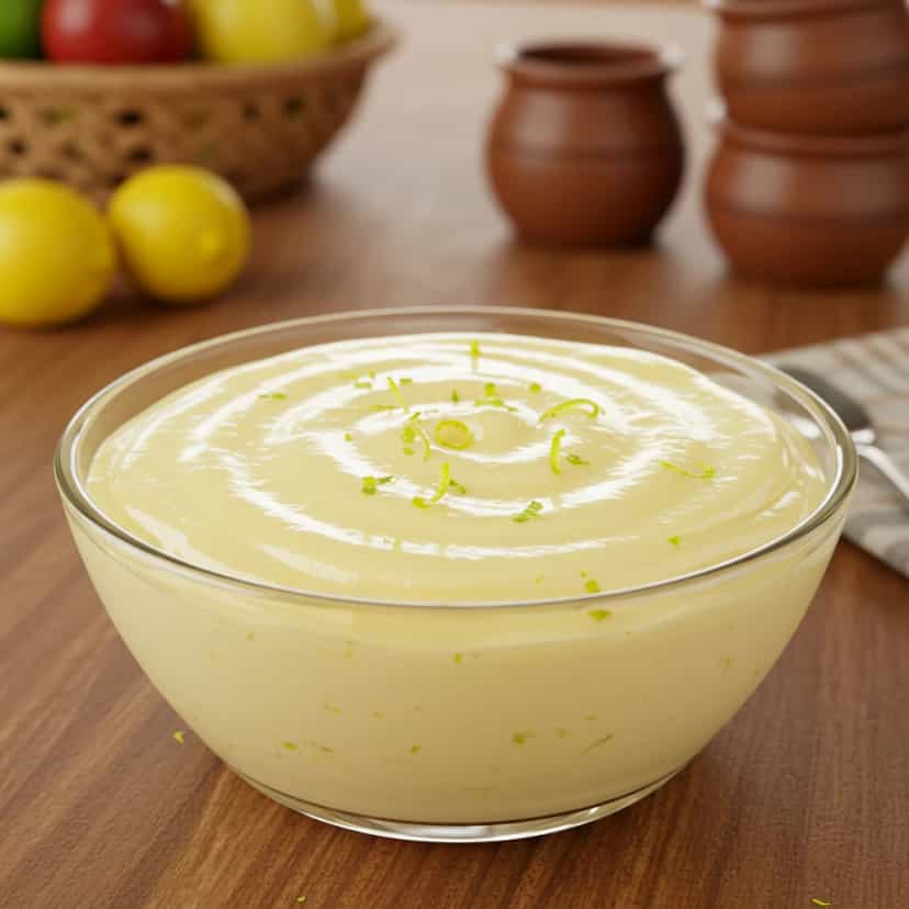Foto deliciosa de Creme de limão pronta para servir - Pudins & Cremes