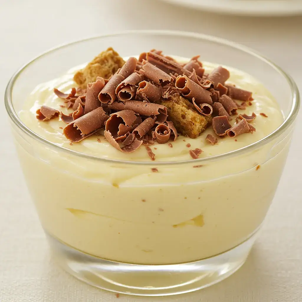 Creme de Manga com Biscoito de Chocolate